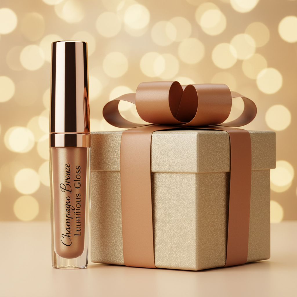 Champagne bronze luminous gloss